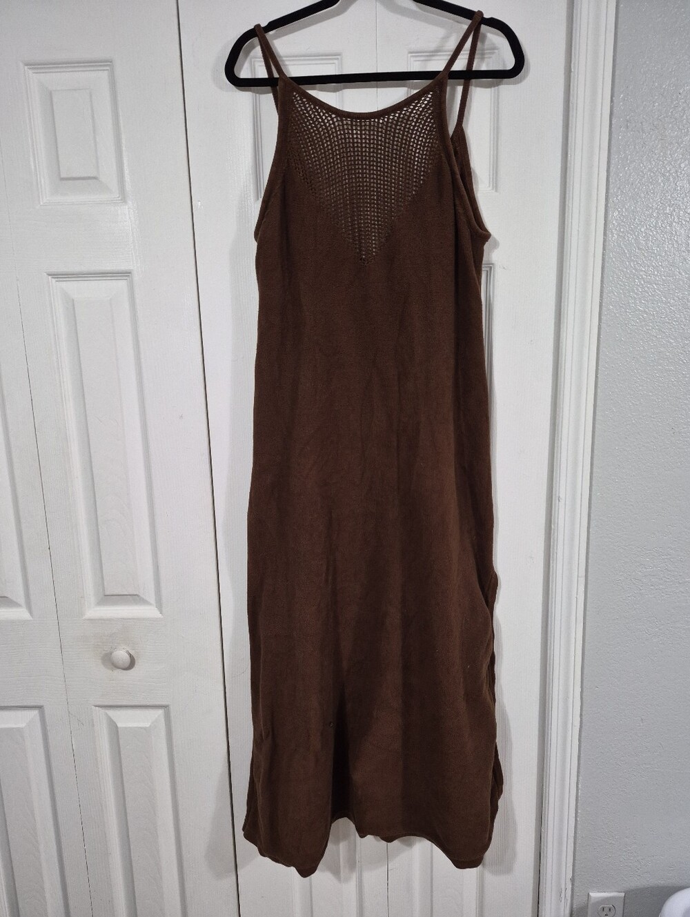 Y2K Minimalist Style Knit Maxi Dress